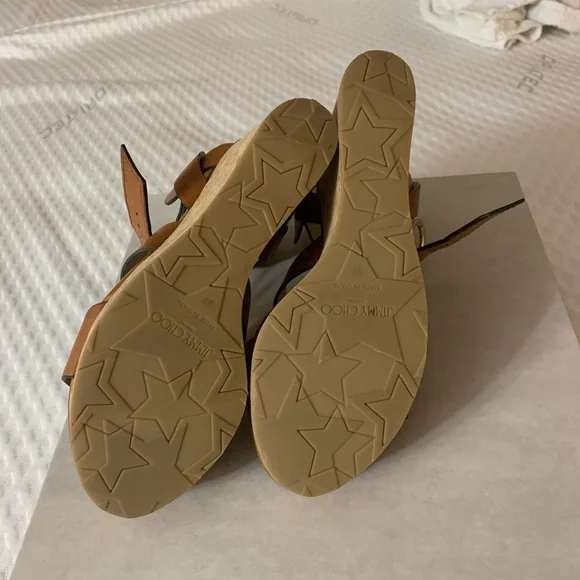 Jimmy Choo Brown Wedges - Picture 2 of 5